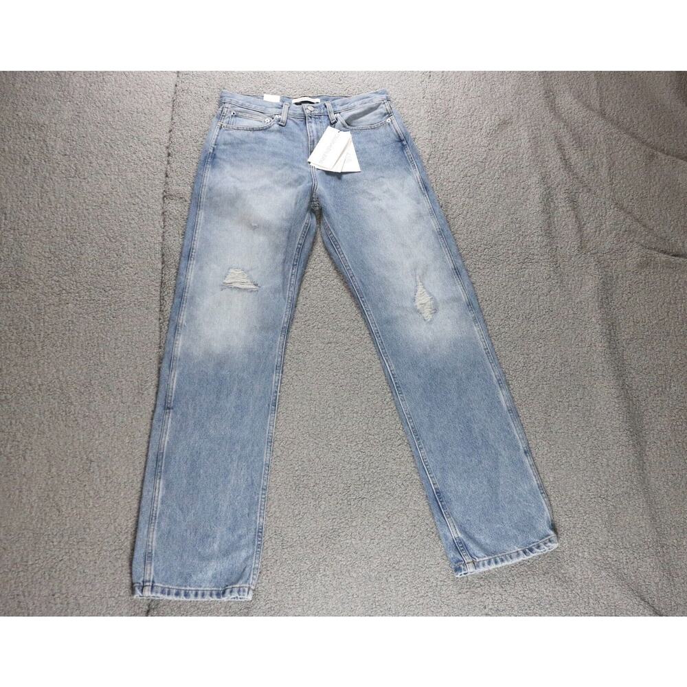 New Calvin Klein Jeans Mens 30x32 Blue American Classics High Rise Straight